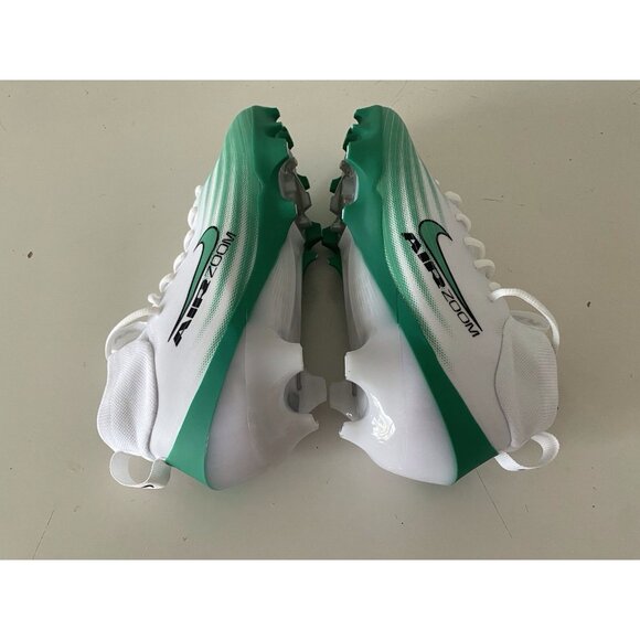 Men’s Sz 8.5 Nike Vapor Pro 1 Football Cleats HM8850-100 White Green - Picture 8 of 12